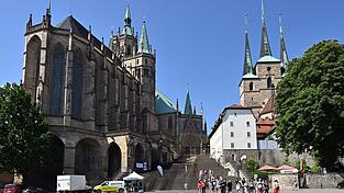 Ein Wahrzeichen von Erfurt ist der Dom. (Archivbild) Ein Wahrzeichen von Erfurt ist der Dom. (Archivbild)