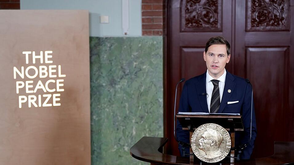 Jørgen Watne Frydnes bei der Preisbekanntgabe.