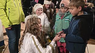 Das Christkind Franziska fand für jedes Kind die richtigen Worte.