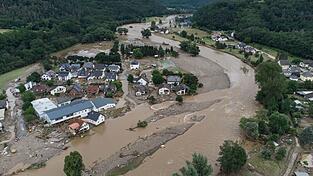 Die Zerstörungen an der Ahr im Juli 2021. Fünf Jahre nach der Katastrophe in Rheinland-Pfalz und Nordrhein-Westfalen sind immer noch nicht alle Schäden behoben. (Archiv) Die Zerstörungen an der Ahr im Juli 2021. Fünf Jahre nach der Katastrophe in Rheinland-Pfalz und Nordrhein-Westfalen sind immer noch nicht alle Schäden behoben. (Archiv)