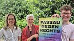 Katja Reitmaier (l.), Gertraude Reitberger und Jakob Hagenberg vom Bündnis für Demokratie und Vielfalt Passau erwarten bis zu 5.000 Teilnehmer an den Demonstrationen gegen den AfD-Landesparteitag. Katja Reitmaier (l.), Gertraude Reitberger und Jakob Hagenberg vom Bündnis für Demokratie und Vielfalt Passau erwarten bis zu 5.000 Teilnehmer an den Demonstrationen gegen den AfD-Landesparteitag.