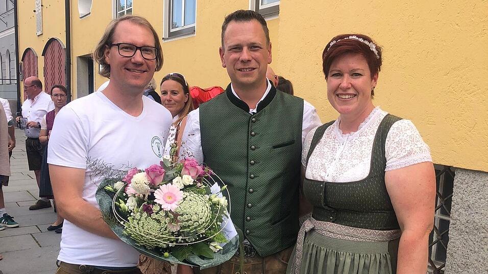 Der TV Reicherdorf gratulierte dem Paar