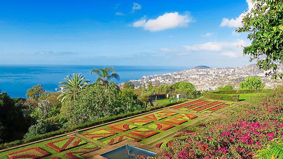 Die Atlantik-Insel Madeira wird wegen des milden Klimas und der ganzjährigen Blütenpracht auch gerne als 'Blumeninsel' bezeichnet. Die Atlantik-Insel Madeira wird wegen des milden Klimas und der ganzjährigen Blütenpracht auch gerne als 'Blumeninsel' bezeichnet.