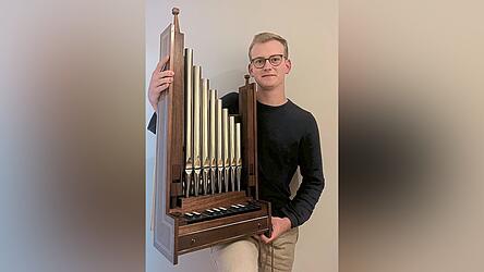 Das Portativ war das Gesellenst&uuml;ck von Johannes Debor.