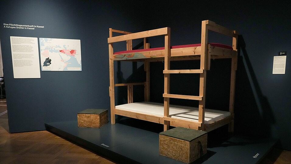 Oder ein Bett aus einer 2015 eingerichteten Fl&uuml;chtlingsunterkunft.