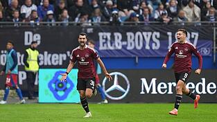 Doppelspitze gegen Darmstadt? Mahir Emreli (l) könnte nach Gelb-Sperre wieder neben Stefanos Tzimas (r) stürmen.