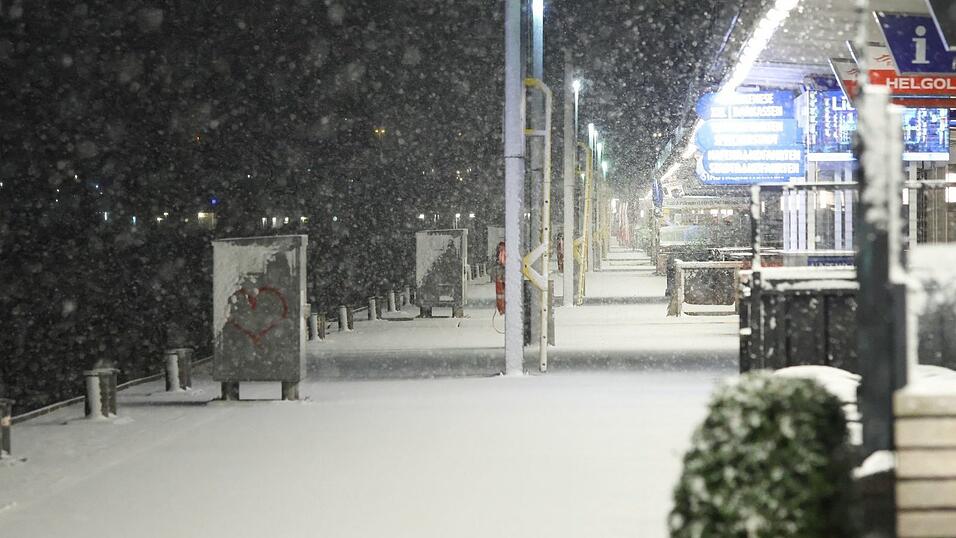 Der Winter gibt ein kurzes Gastspiel in Hamburg.