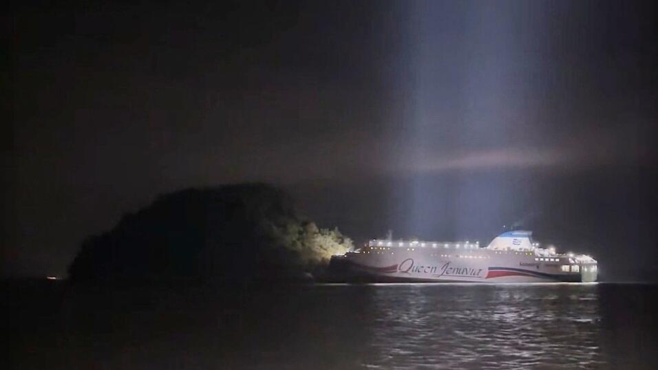 Die Fähre lief auf Grund.