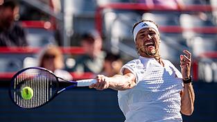 Zverev hatte in Cincinnati auch in der zweiten Partie keinen guten Beginn. (Archivbild) Zverev hatte in Cincinnati auch in der zweiten Partie keinen guten Beginn. (Archivbild)