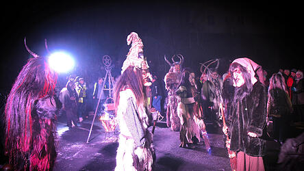 Während dem Rundgang tauchte die 'bluadige Luzier' auf