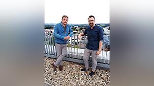 Auf der Dachterrasse von Niederbayern TV.