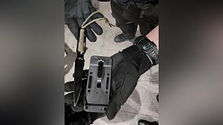 Ein 30-J&auml;hriger trug dieses Neck-Knife bei sich.