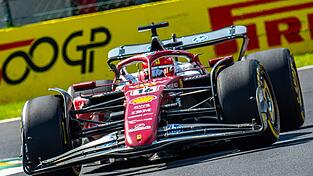 Nur knapp geschlagen Zweiter im Training - was geht bei der Startplatzjagd für Leclerc?