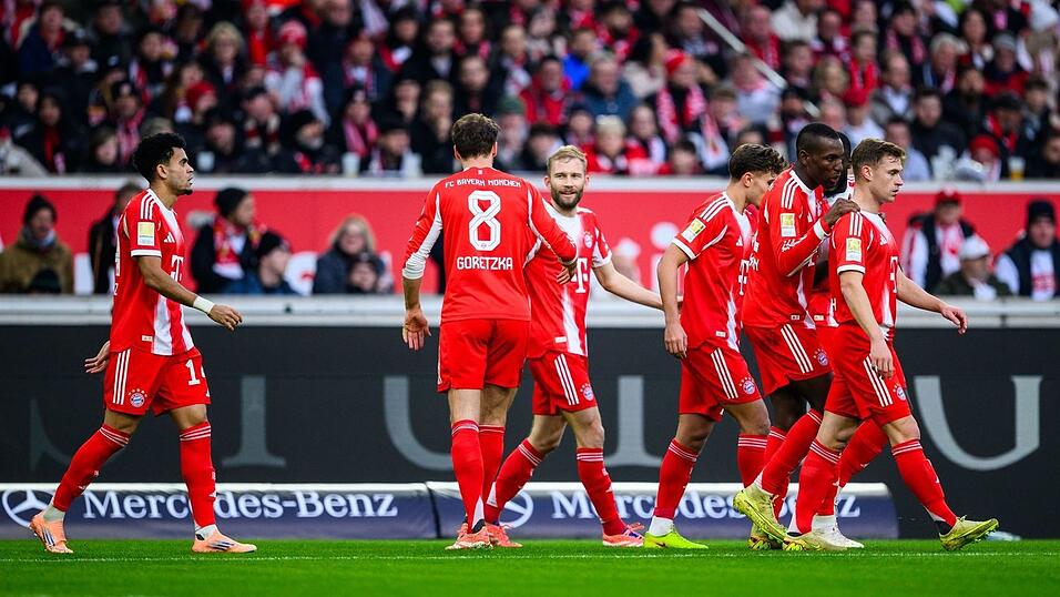 Konrad Laimer trifft zur Münchner Führung. Konrad Laimer trifft zur Münchner Führung.