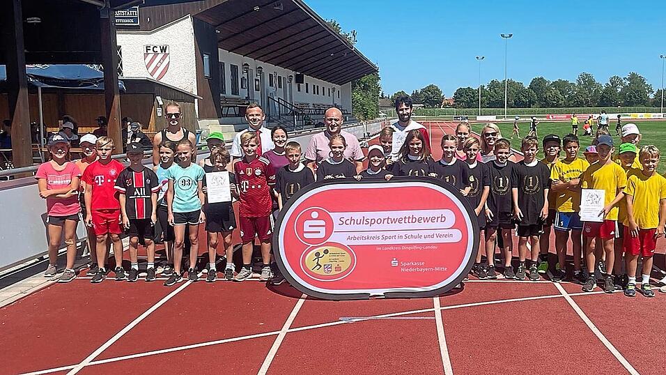 Die jungen Sportler lie&szlig;en sich von der Hitze nicht aufhalten - jedoch entfiel die Ausdauerdisziplin.