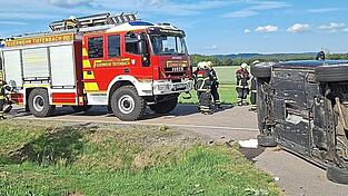 Der Unfall ereignete sich auf der Stra&szlig;e von Fahrenweiher Richtung Hiltersried kurz vor Stein.
