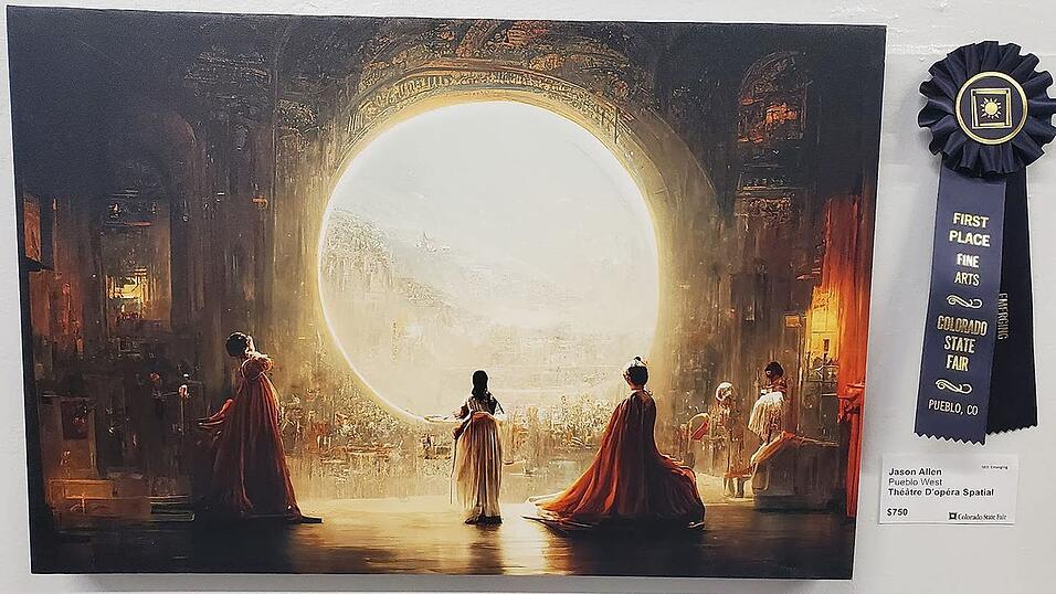 Mit dem Bild „Théâtre d’Opéra Spatial“ mischte Jason Allen den renommierten Kunstwettbewerb der Colorado Fair auf.