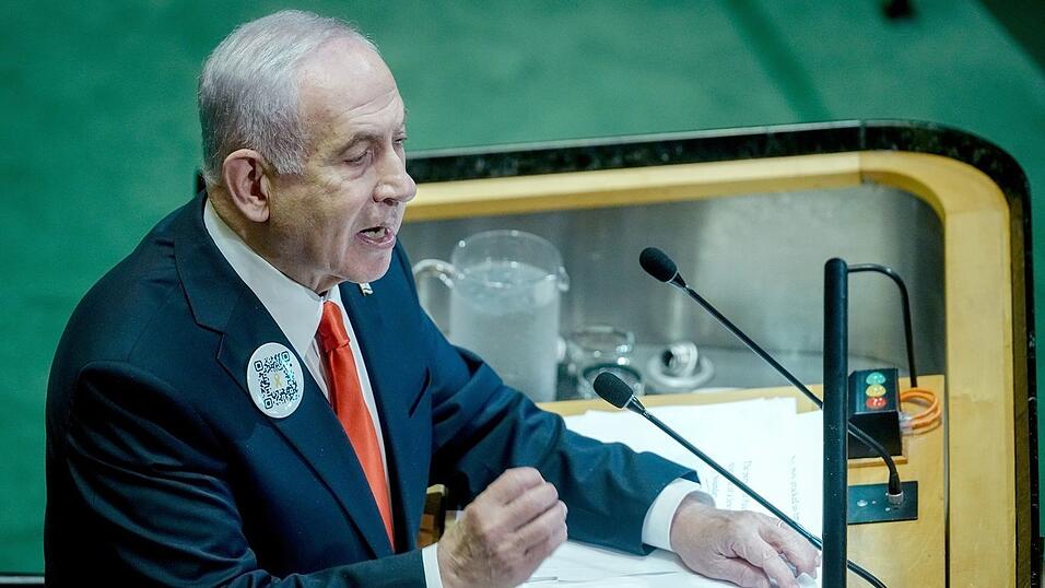 Netanjahu bei der UN-Generaldebatte im vergangenen Jahr. (Archivbild) Netanjahu bei der UN-Generaldebatte im vergangenen Jahr. (Archivbild)