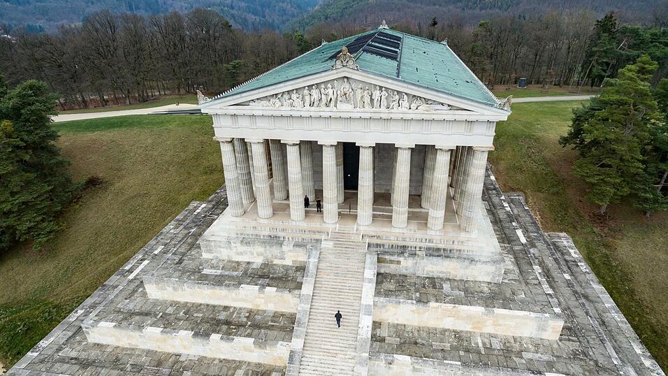 Ist aktuell für Besucher gesperrt: die Walhalla bei Donaustauf.