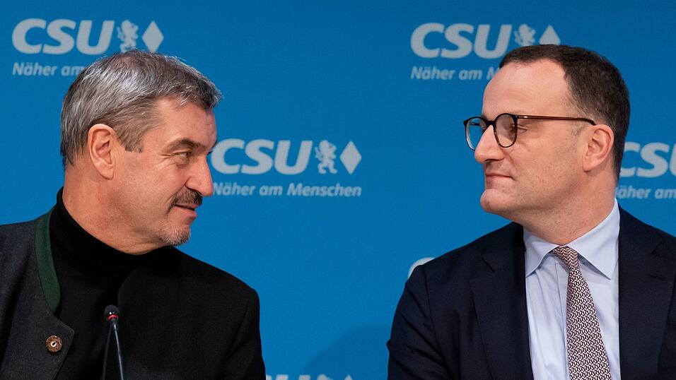 CSU-Chef Söder und Unionsfraktionschef Spahn verbindet seit Jahren eine gute Beziehung. (Archivbild) CSU-Chef Söder und Unionsfraktionschef Spahn verbindet seit Jahren eine gute Beziehung. (Archivbild)