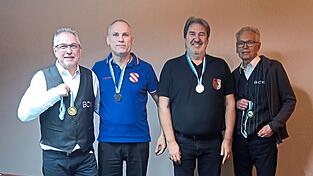 Die vier Teilnehmer an der 'Bayerischen': (v.l.) Dieter Steinberger, Christian Bichler, Franz Kinzl und Willi Steinberger.