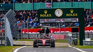 Hat den Grand Prix von Großbritannien in Silverstone gewonnen: Carlos Sainz im Ferrari. Hat den Grand Prix von Großbritannien in Silverstone gewonnen: Carlos Sainz im Ferrari.