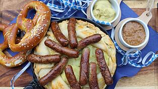 Bayerisch-herzhafte Neuschöpfung: der Bratwurst Pie.