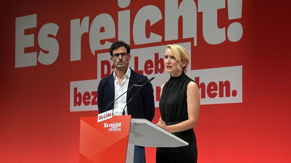 Luigi Pantisano und Ines Schwerdtner sind das neue F&uuml;hrungsduo der Linken.