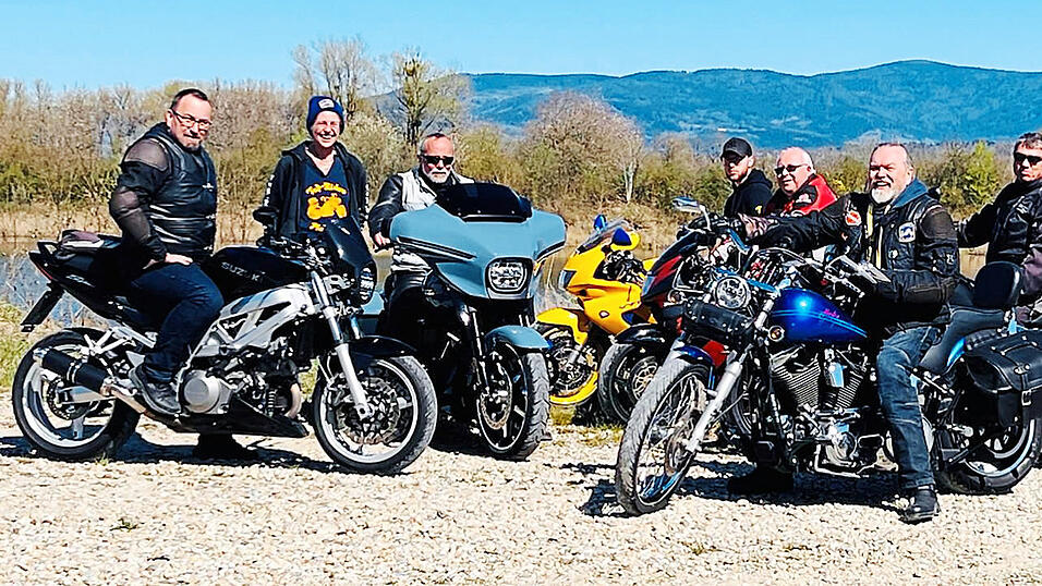 Fa&szlig; Riders unterwegs: Mike Irber, Susanne Rosenwirth, Dirk Starke, David Z&ouml;llner, J&uuml;rgen Ulbrich, G&uuml;nther Z&ouml;llner und Christian Leipold (v.l.).
