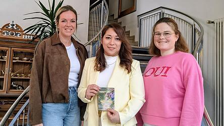 Marina Reiser, die bei der Suche nach den R&auml;umlichkeiten unterst&uuml;tzte, Hauptorganisatiorin Natalie Rogalski und Katharina Weber von der VKKK, die den Verein n&auml;her vorstellen wird (von links).