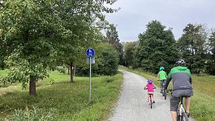 Der Donau-Regen-Radweg ist auch für Familien gut geeignet.