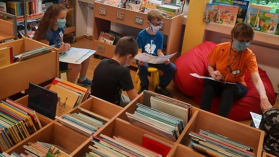 Die Kinder hatten viel Spaß beim Ferienprogramm der Gemeindebibliothek