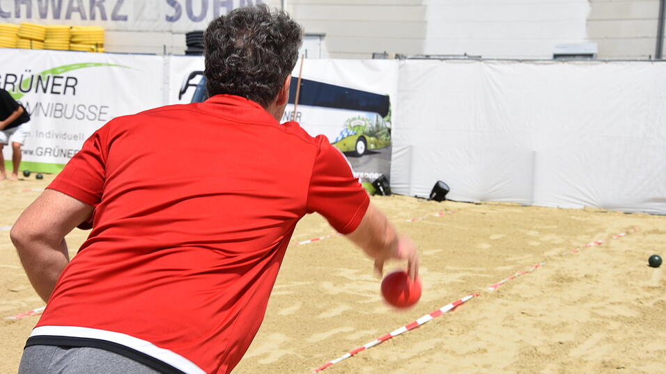 Das Boccia-Turnier am Mittwoch.