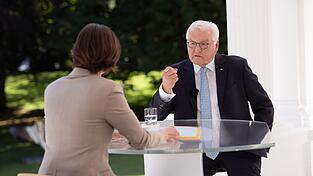 Bundespräsident Frank-Walter Steinmeier im ZDF-Sommerinterview Bundespräsident Frank-Walter Steinmeier im ZDF-Sommerinterview