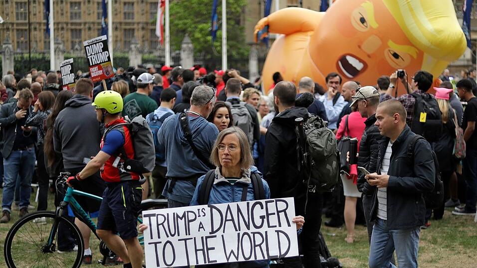 Der Trump-Ballon erlangte in Großbritannien große Berühmtheit. (Archivbild)