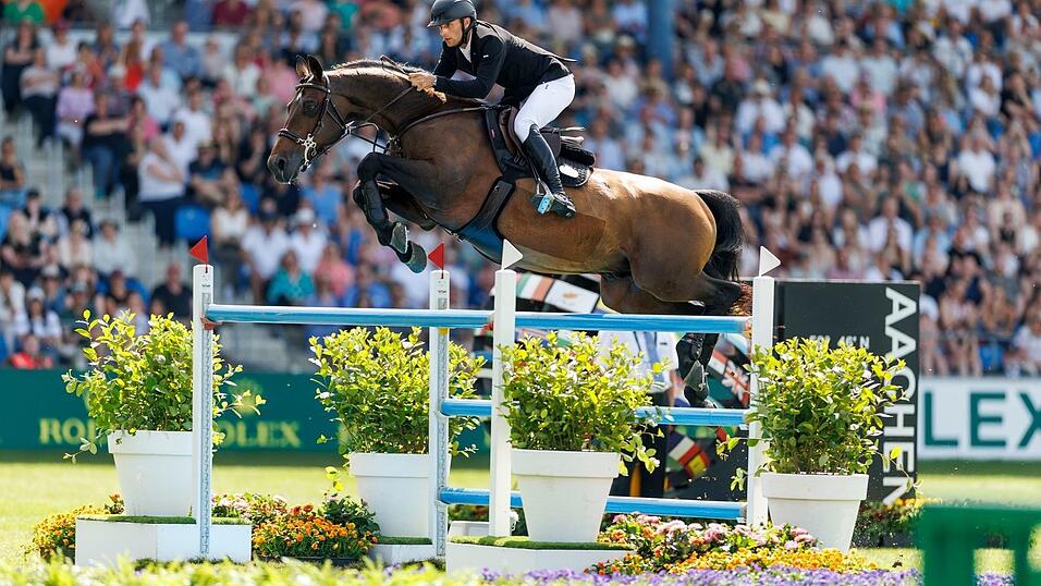 Richard Vogel hatte durch den Sieg beim Großen Preis von Aachen die Chance auf den Jackpot. Richard Vogel hatte durch den Sieg beim Großen Preis von Aachen die Chance auf den Jackpot.