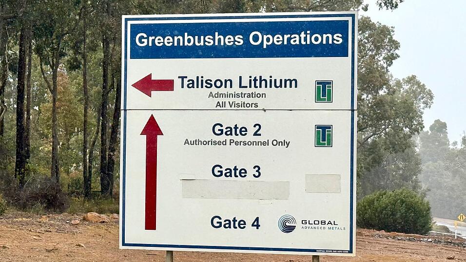 Die Greenbushes-Mine wird von Talison Lithium betrieben. Die Greenbushes-Mine wird von Talison Lithium betrieben.