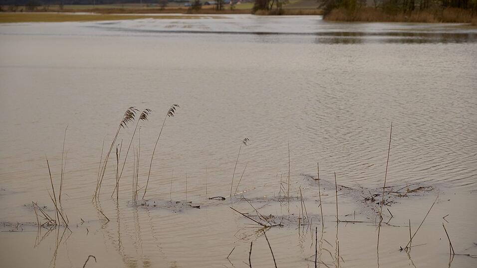 Die Wasserst&auml;nde sind in Franken gestiegen.