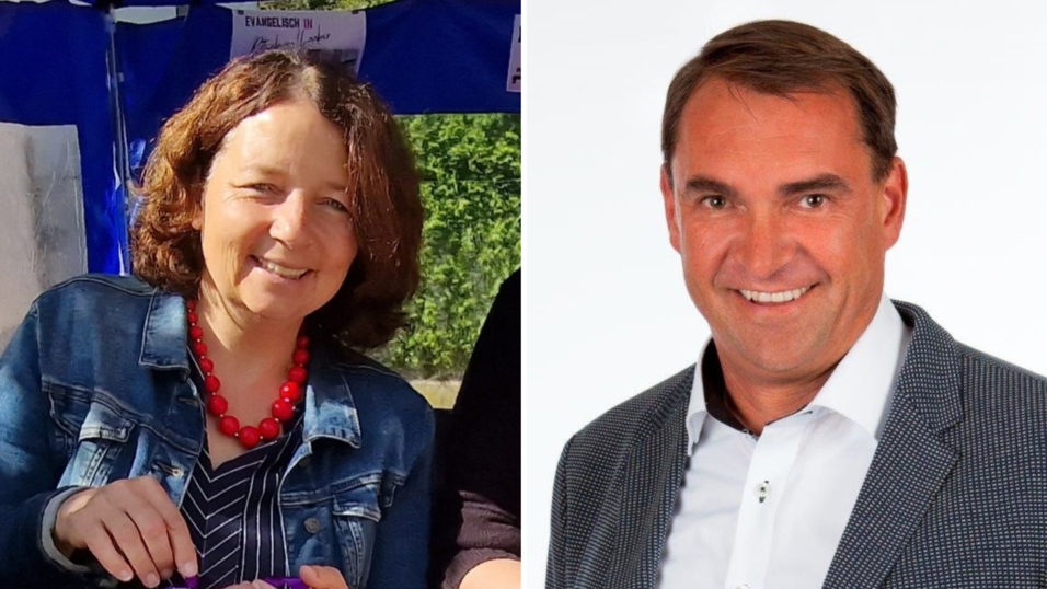 Ruth Müller (links) war am Sonntag noch in Rottenburg beim Michaelimarkt, hatte nach eigenen Angaben erst am Montag vom Parteiaustritt erfahren. Bürgermeister Alfred Holzner (rechts) steht der Aufnahme der beiden Stadträte in die FW-Fraktion positiv gegenüber.