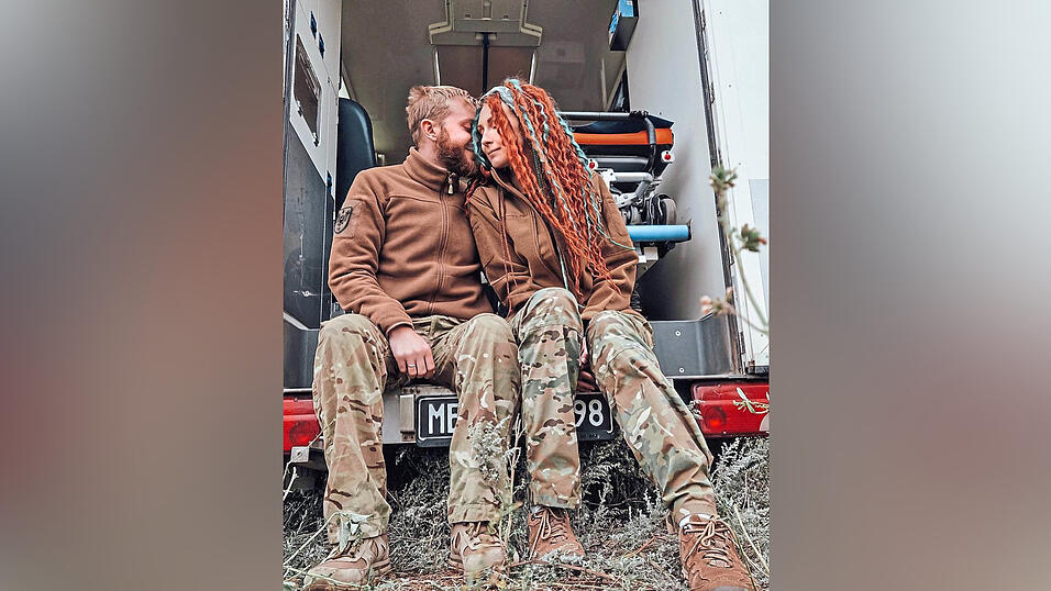 Marharyta Turchak und ihr Mann Oleksii Turchak 
