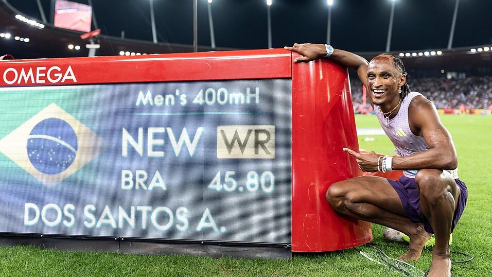 Alison dos Santos lief einen Fabellauf in Zürich. Alison dos Santos lief einen Fabellauf in Zürich.