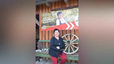 &bdquo;Es ist Zeit f&uuml;r eine Landr&auml;tin&ldquo; sagt Beatrix Kappelmeier von der SPD, die einzige Frau unter den sieben Landratskandidaten.