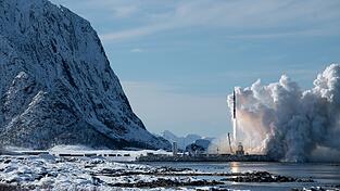 Der Teststart der «Spectrum»-Rakete des deutschen Herstellers Isar Aerospace im März. Das Unternehmen hat die Testphase seiner Rakete noch nicht abgeschlossen, aber bereits kommerzielle Aufträge im Buch. (Archivbild)