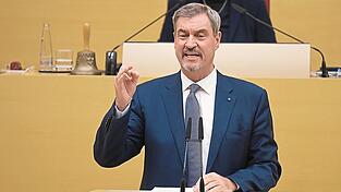 Markus Söder wirbt für den Etatentwurf 2026/27. Markus Söder wirbt für den Etatentwurf 2026/27.