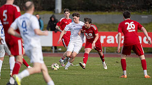 Moritz Matscho&szlig; (wei&szlig;) wird gegen Passau fehlen.