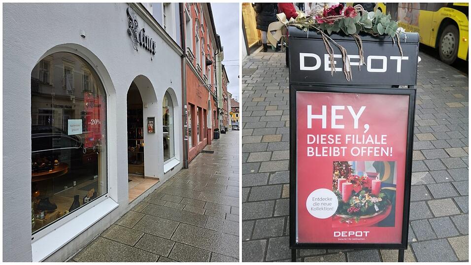 Zwei Gesch&auml;ftsneuerungen besch&auml;ftigen die Straubinger Innenstadt. (Collage: Lena Seidenader)