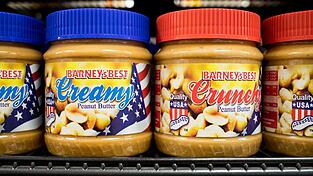 Auf die Einfuhr von US-Produkten wie Erdnussbutter sollen wieder Zusatzzölle fällig werden. (Archivbild) Auf die Einfuhr von US-Produkten wie Erdnussbutter sollen wieder Zusatzzölle fällig werden. (Archivbild)