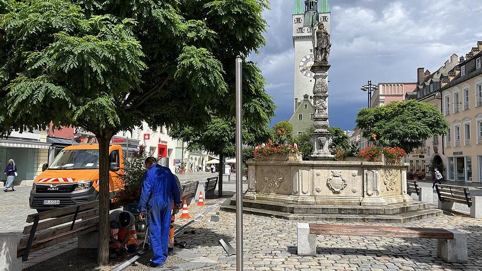 Feiner Sprühnebel sorgt für Abkühlung.
