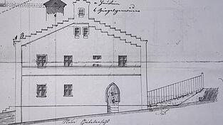 Der Neubau des Spitalgebäudes in Kötzting nach dem Marktbrand am 3. Juni 1867 wurde nicht verwirklicht. Der Neubau des Spitalgebäudes in Kötzting nach dem Marktbrand am 3. Juni 1867 wurde nicht verwirklicht.