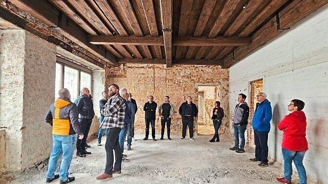 Die Abbrucharbeiten im Schröttinger Bräu laufen seit Oktober.